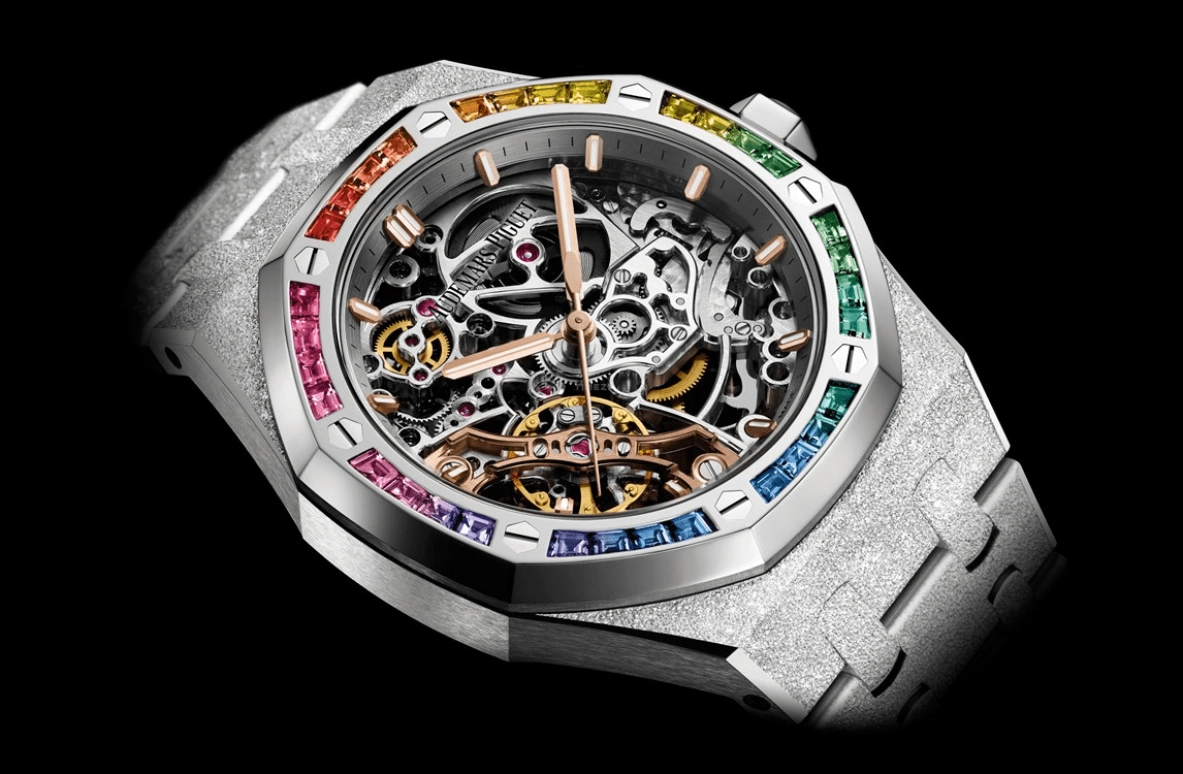 Audemars Piguet,Royal Oak 37mm,37mm,White Gold,Skeleton,Automatic,Double Balance,45hours,15468BC,15468BC.YG.1259BC.01
