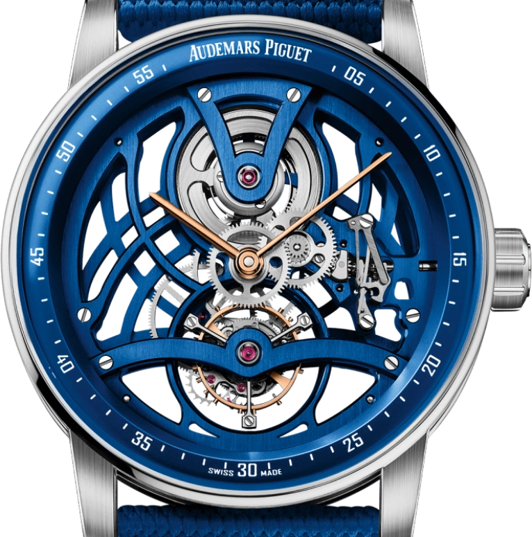 Audemars Piguet,CODE 11.59 41mm,41mm,White Gold,Ceramic,Blue,Handwound,Tourbillon,80hours,Serena Williams,26600NB,26600NB.OO.D346KB.01