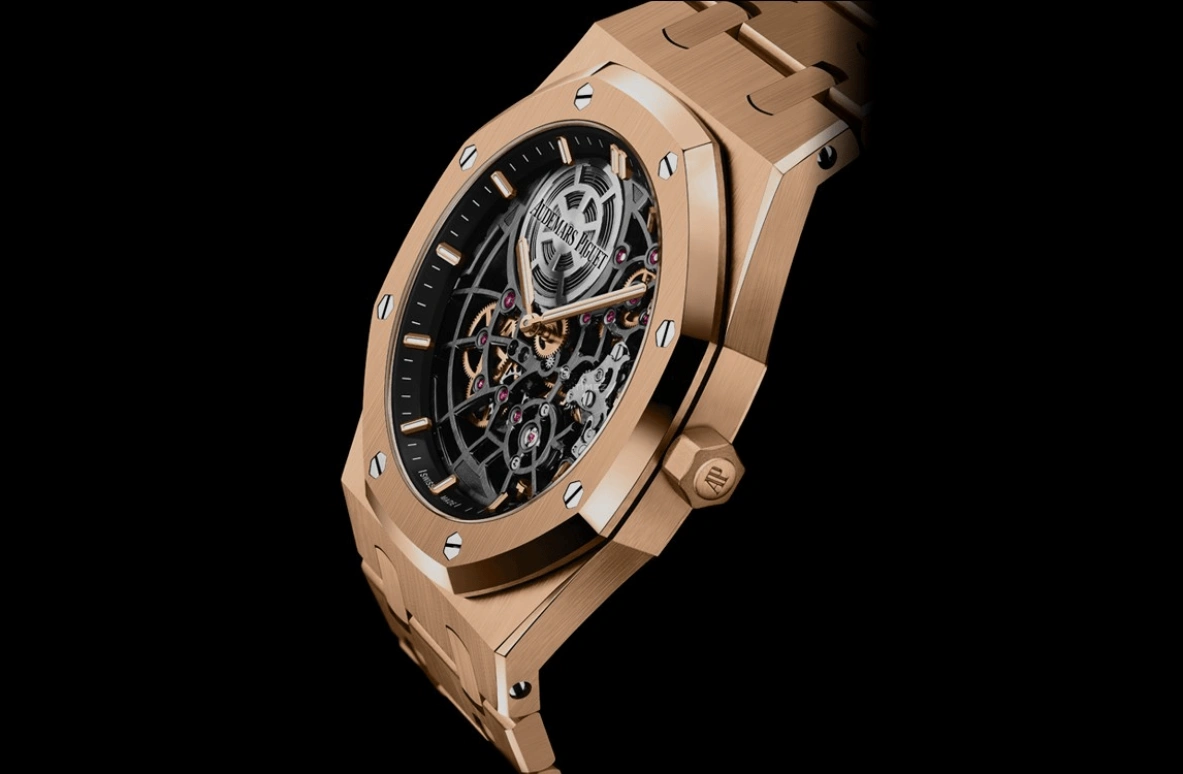 Audemars Piguet,Royal Oak 39mm,39mm,Pink Gold,Skeleton,Automatic,55hours,In-house Caliber,16204OR,16204OR.OO.1240OR.01 50th