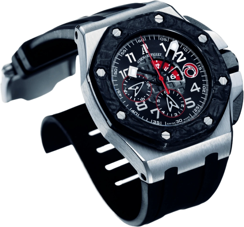 Audemars Piguet,Royal Oak Offshore 44mm,44mm,Ceramic,Carbon,Platinum,Black,Automatic,Chronograph,60hours,26062PT,26062PT.O.A002CA.01