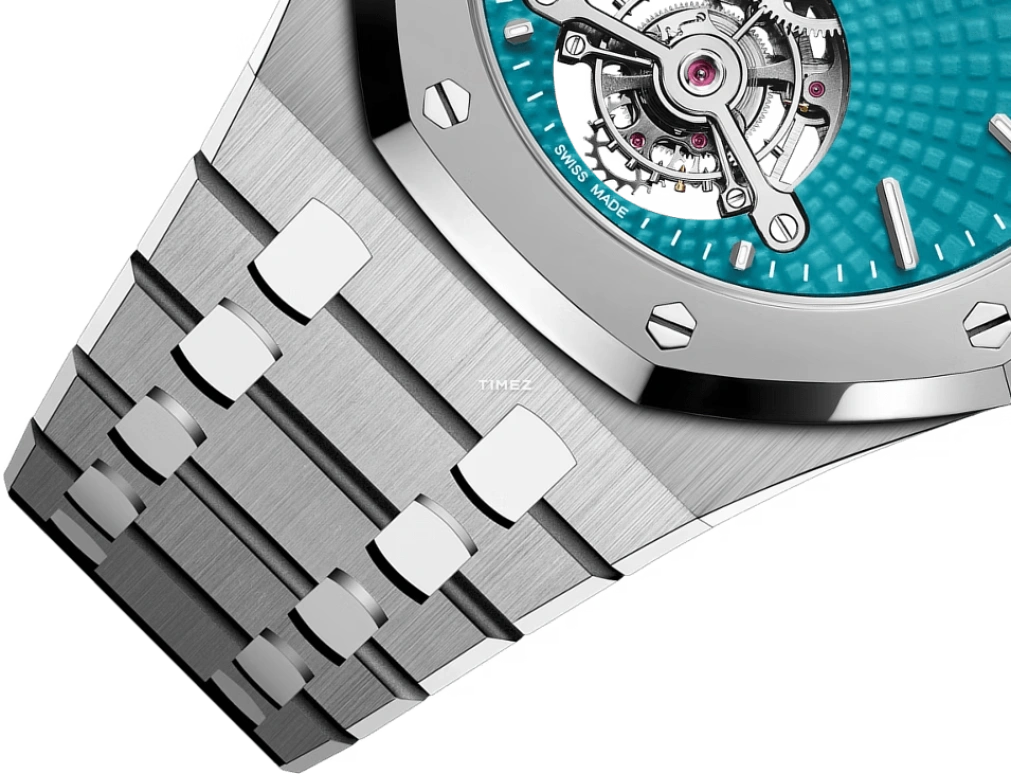 Audemars Piguet,Royal Oak 41mm,41mm,Titanium,Blue,Handwound,Tourbillon,70hours,26522IP,26522IP.OO.1220IP.01