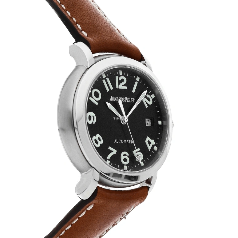 Audemars Piguet,Millenary 38mm,38mm,Stainless Steel,Black,Automatic,Day,40hours,15016ST,15016ST.OO.D080VS.01