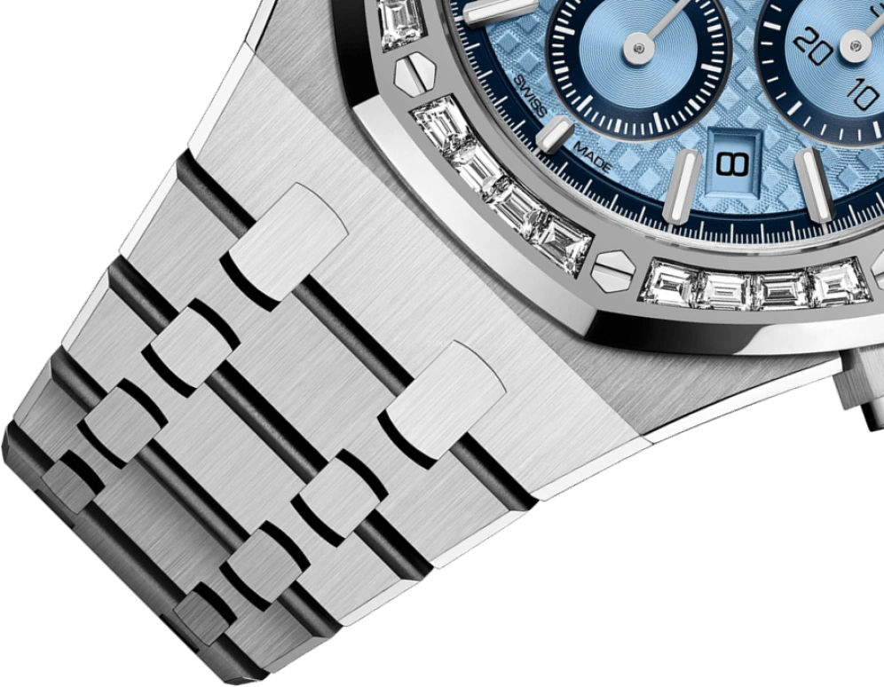 Audemars Piguet,Royal Oak 38mm,38mm,White Gold,Blue,Automatic,Chronograph,Day,26318BC,26318BC.ZZ.1256BC.01