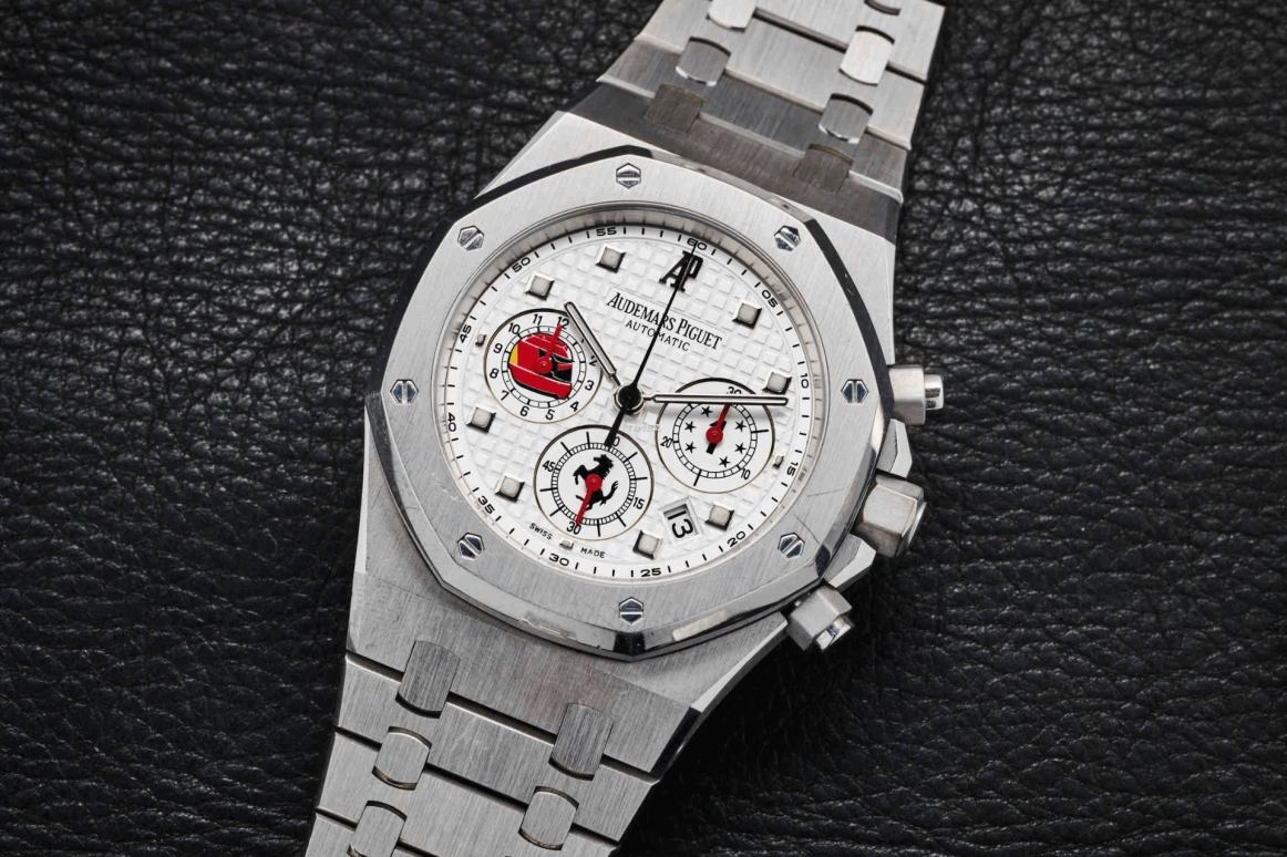 Audemars Piguet,Royal Oak ,White Gold,White,Chronograph,Sapphire,Octagon,Michael Schumacher