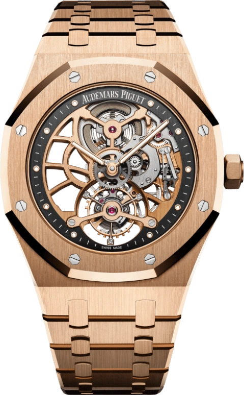 Audemars Piguet,Royal Oak 41mm,41mm,Rose Gold,Skeleton,Handwound,Tourbillon,70hours,26518OR,26518OR.OO.1220OR.01