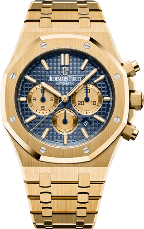 Audemars Piguet,Royal Oak 41mm,41mm,Yellow Gold,Blue,Automatic,Chronograph,Day,Anthony Davis,26331BA,26331BA.OO.1220BA.01