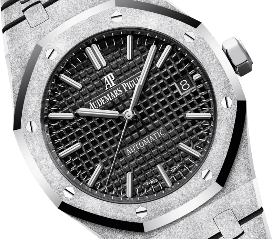 Audemars Piguet,Royal Oak 37mm,37mm,White Gold,Black,Automatic,Day,60hours,15454BC,15454BC.GG.1259BC.03