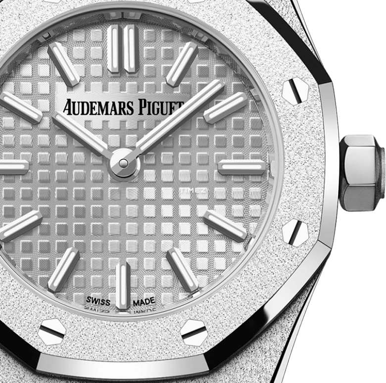 Audemars Piguet,Royal Oak 23mm,23mm,White Gold,Grey,Quartz,In-house Caliber,Sapphire,Crystal Glass,67630BC,67630BC.GG.1312BC.01
