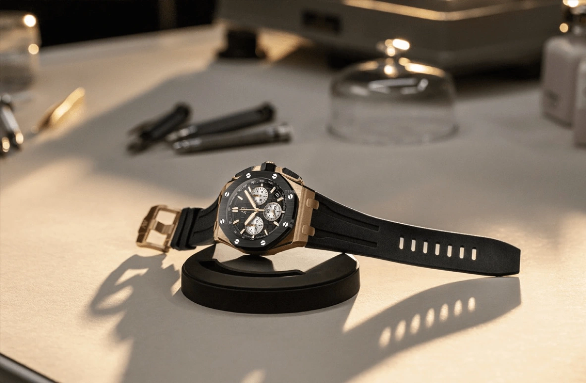 Audemars Piguet,Royal Oak Offshore 43mm,43mm,Pink Gold,Ceramic,Black,Automatic,Chronograph,Day,Chris Hemsworth,26420RO,26420RO.OO.A002CA.01