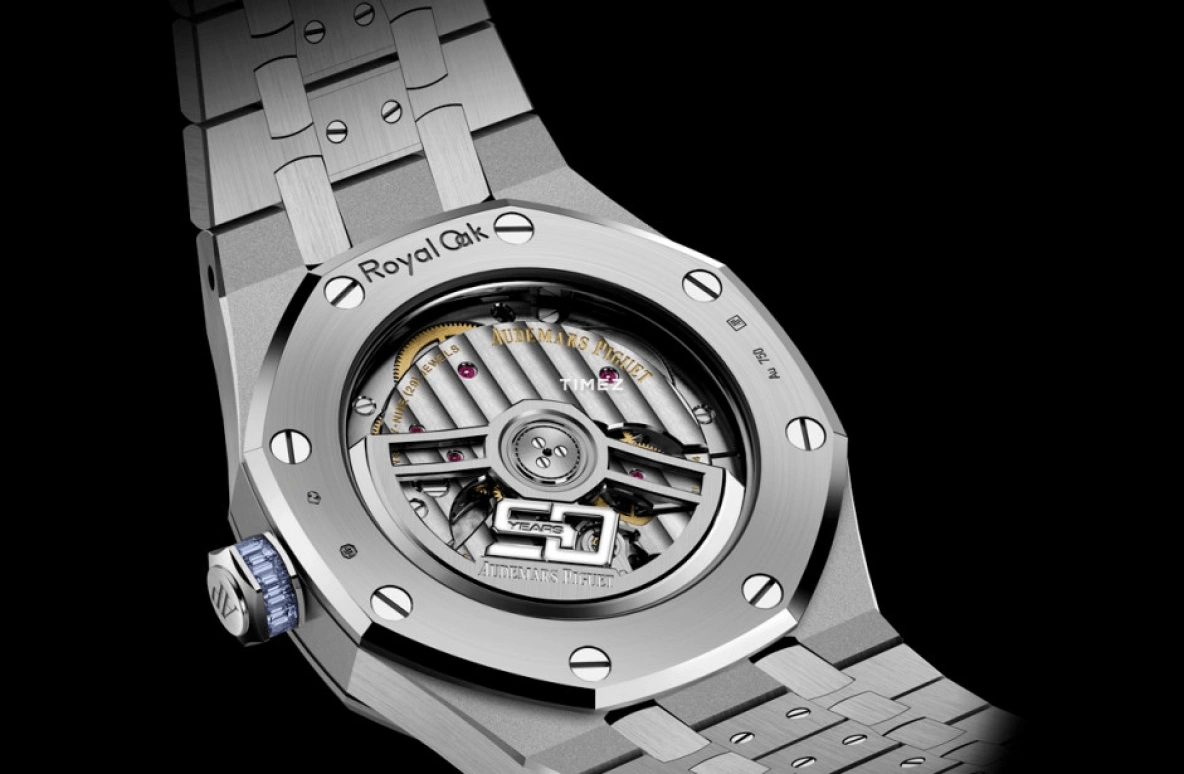 Audemars Piguet,Royal Oak 37mm,37mm,White Gold,Blue,Automatic,60hours,In-house Caliber,15554BC,15554BC.TF.1274BC.01