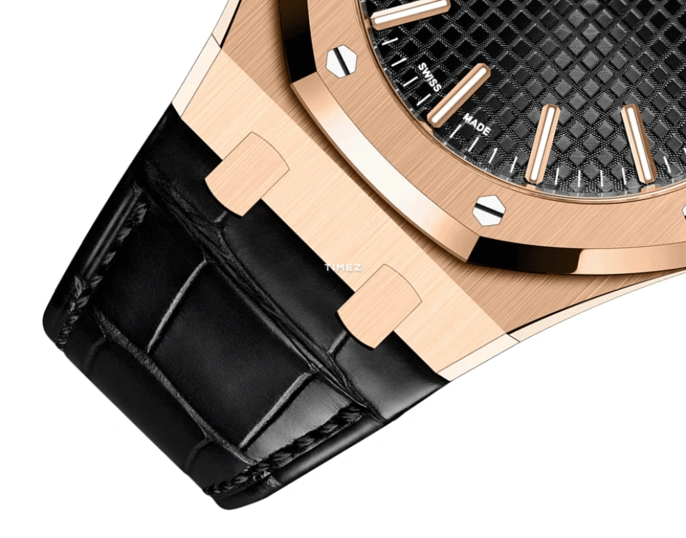 Audemars Piguet,Royal Oak 41mm,41mm,Rose Gold,Black,Automatic,Day,70hours,15510OR,15510OR.OO.D002CR.02
