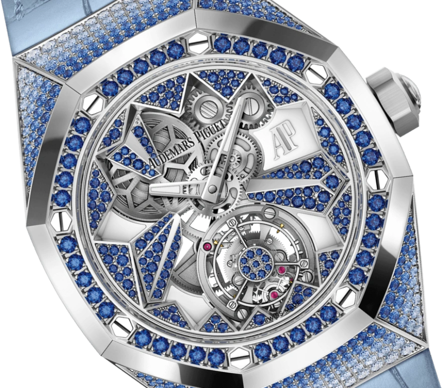 Audemars Piguet,Royal Oak Concept 38.50mm,38.50mm,White Gold,Skeleton,Blue,Handwound,Tourbillon,72hours,26227BC,26227BC.SS.D314CR.01