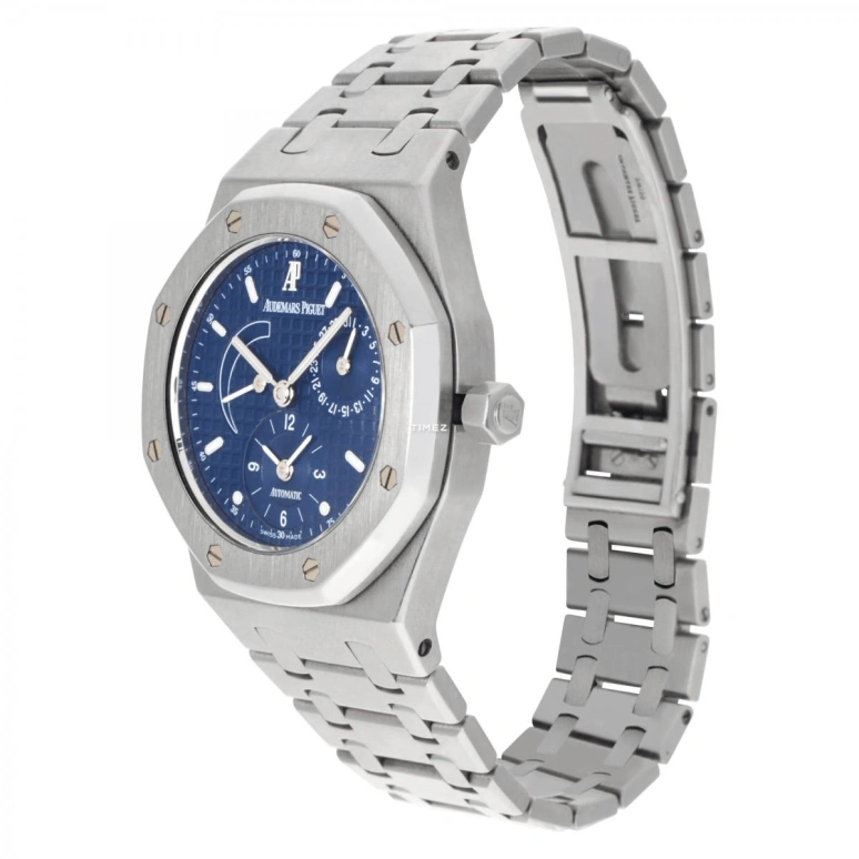 Audemars Piguet,Royal Oak 36mm,36mm,Stainless Steel,Blue,Automatic,Day,Power Reserve Indicator,Dule Time,25730ST,25730ST.OO.0789ST.06