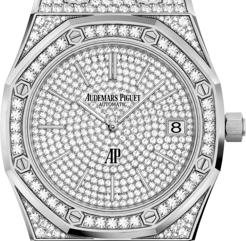 Audemars Piguet,Royal Oak 39mm,39mm,White Gold,Silver,Automatic,Day,40hours,15202BC,15202BC.ZZ.1241BC.01
