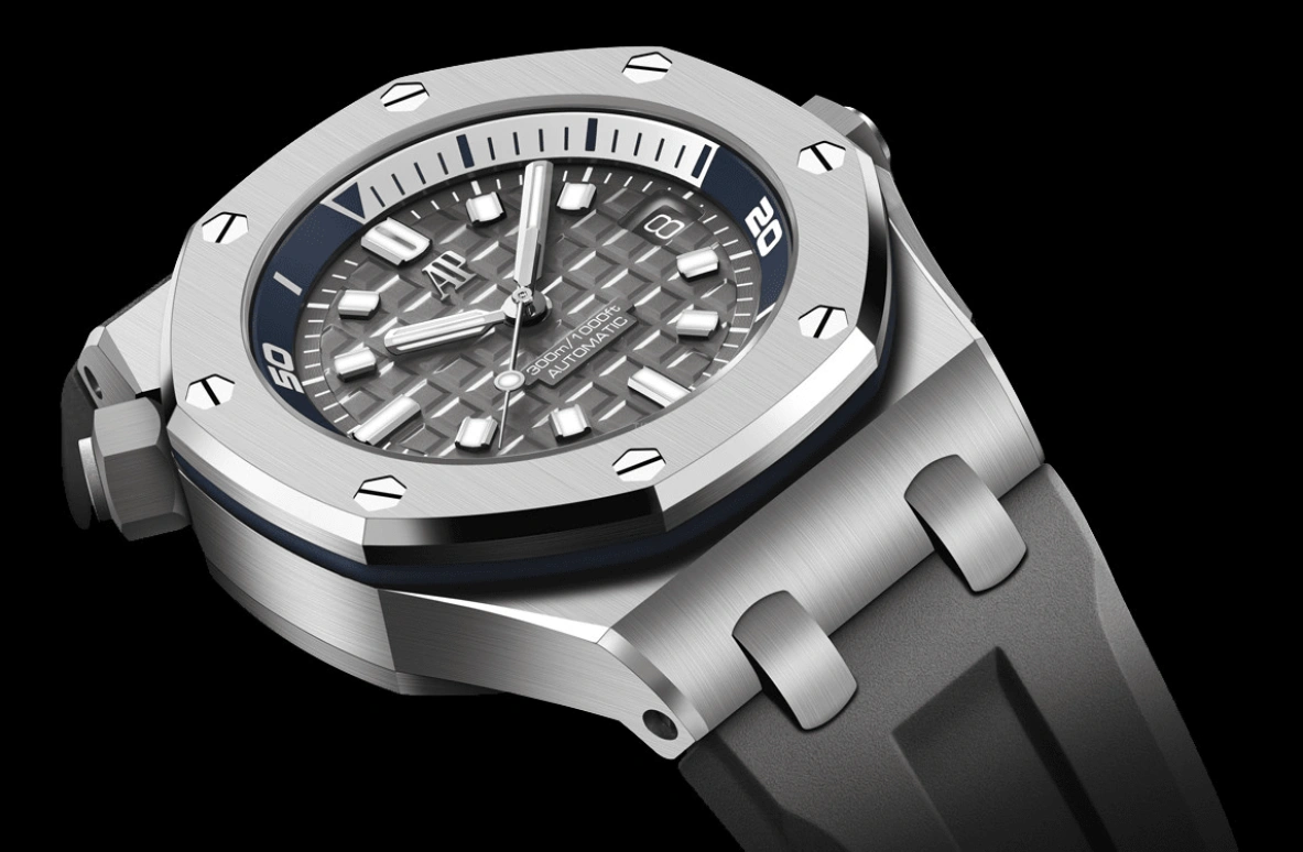 Audemars Piguet,Royal Oak Offshore 42mm,42mm,Ceramic,Stainless Steel,Grey,Automatic,Day,60hours,Kyle Kuzma,Kris Kross,kuz,15720ST,15720ST.OO.A009CA.01
