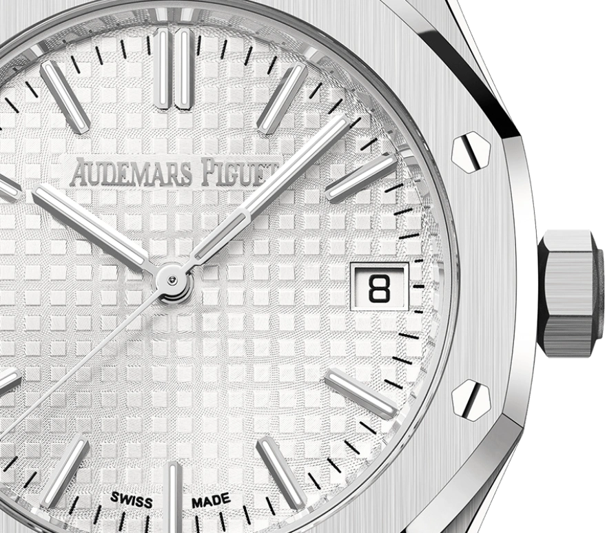 Audemars Piguet,Royal Oak 37mm,37mm,Stainless Steel,Silver,White,Automatic,Day,60hours,15550ST,15550ST.OO.1356ST.01 50th