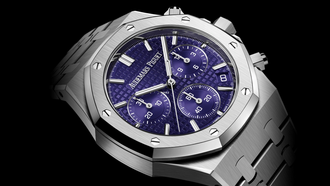 Audemars Piguet,Royal Oak 41mm,41mm,White Gold,Purple,Automatic,Chronograph,Day,Zlatan Ibrahimović,Gordon James Ramsay,Viktor Axelsen,Lionel Messi,La Pulga,GOAT,26240BC,26240BC.OO.1320BC.01