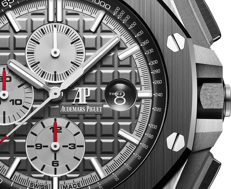 Audemars Piguet,Royal Oak Offshore 44mm,44mm,Titanium,Grey,Automatic,Chronograph,Day,26400IO,26400IO.OO.A004CA.01.A