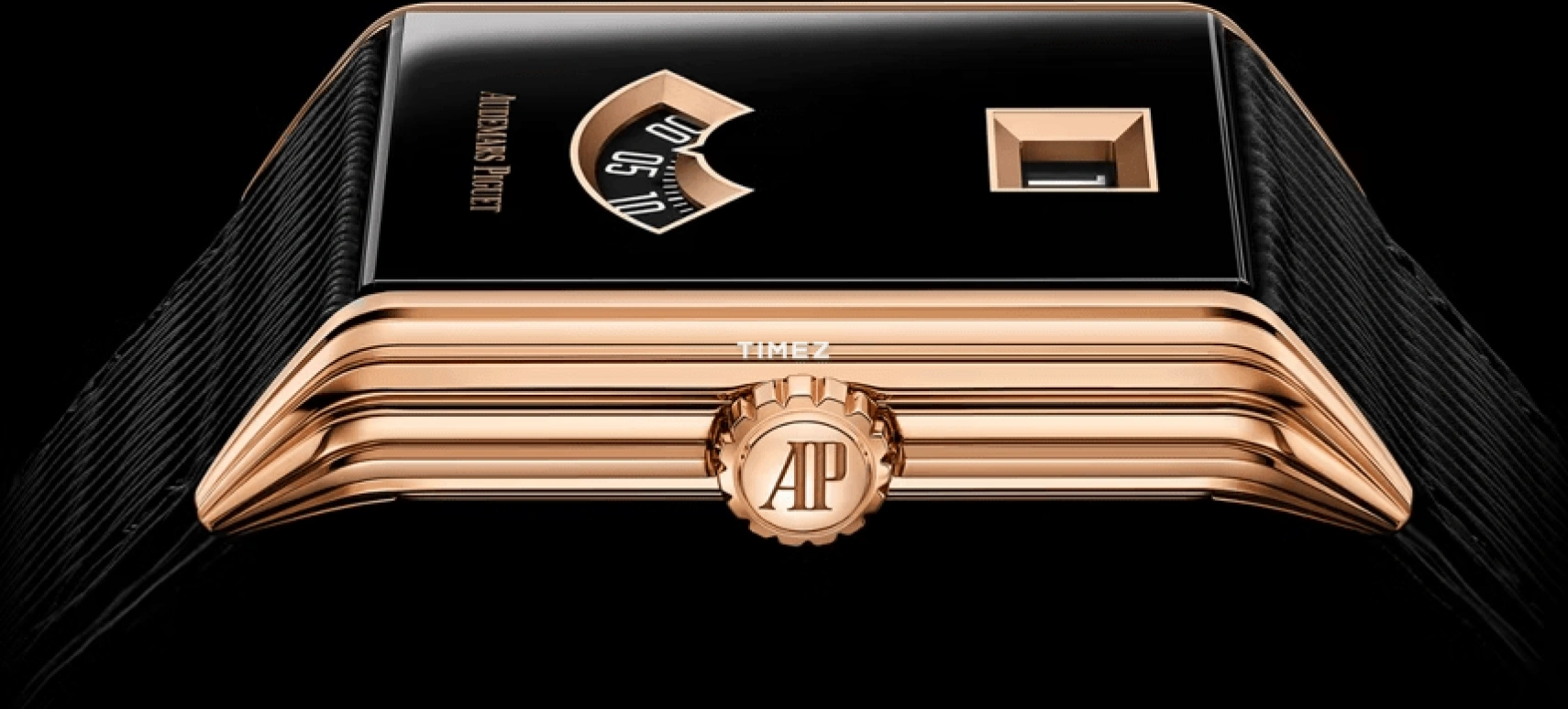 Audemars Piguet,Neo Frame 34mm,34mm,Rose Gold,Sapphire,Black,Automatic,Jumping Hours,52hours,15245OR,15245OR.OO.A206VE.01