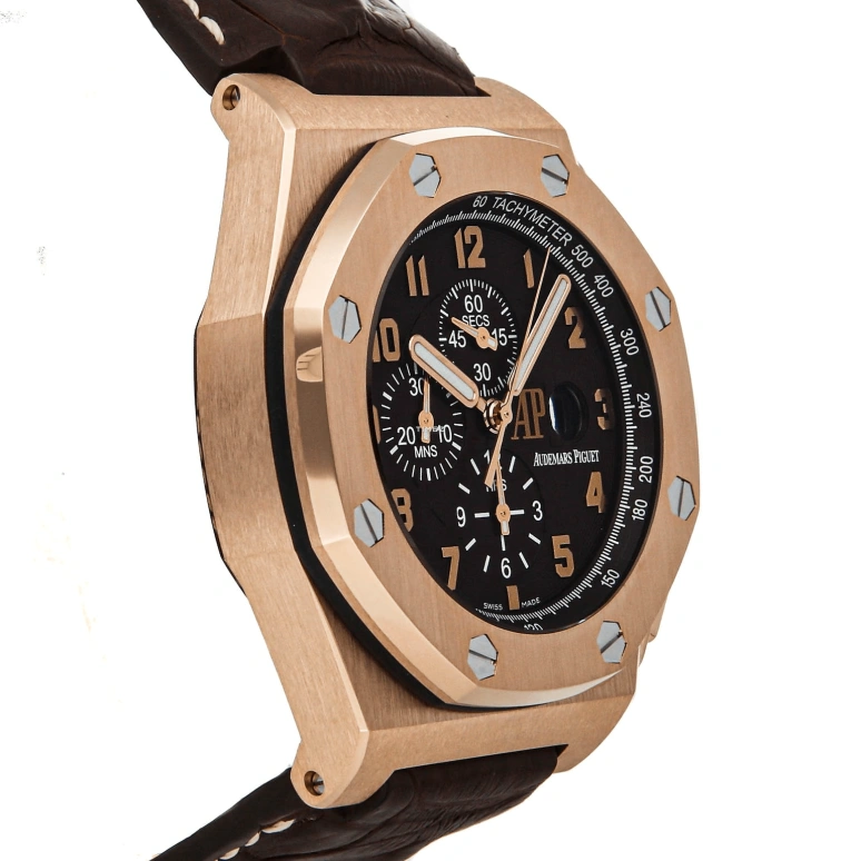 Audemars Piguet,Royal Oak Offshore 48mm,48mm,Pink Gold,Black,Automatic,Chronograph,Day,26159OR,26159OR.OO.A801CR.01