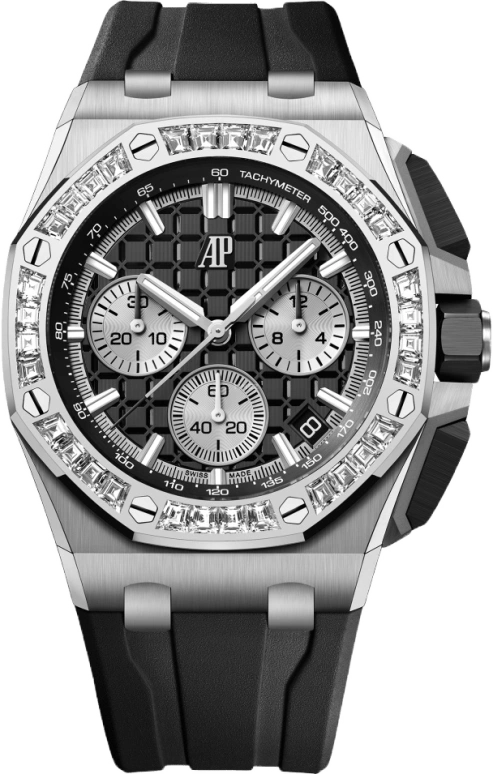 Audemars Piguet,Royal Oak Offshore 43mm,43mm,Ceramic,White Gold,Black,Automatic,Chronograph,Day,Karim Benzema,26424BC,26424BC.ZZ.D002CA.01