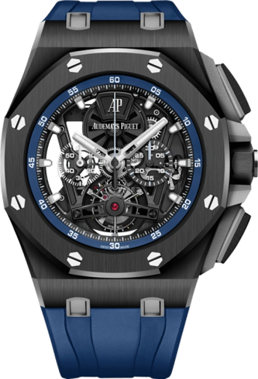 Audemars Piguet,Royal Oak Offshore 44mm,44mm,Titanium,Ceramic,Skeleton,Handwound,Chronograph,Tourbillon,26407CE,26407CE.OO.A030CA.01
