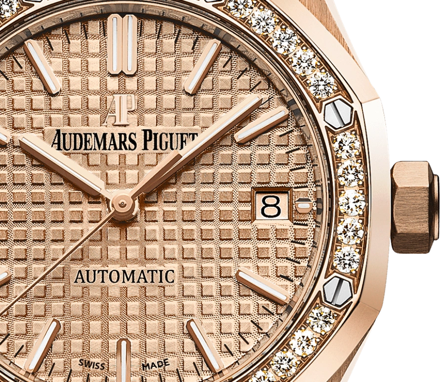 Audemars Piguet,Royal Oak 37mm,37mm,Pink Gold,Pink,Automatic,Day,60hours,15451OR,15451OR.ZZ.1256OR.03
