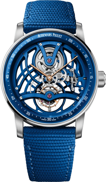Audemars Piguet,CODE 11.59 41mm,41mm,White Gold,Ceramic,Blue,Handwound,Tourbillon,80hours,Serena Williams,26600NB,26600NB.OO.D346KB.01