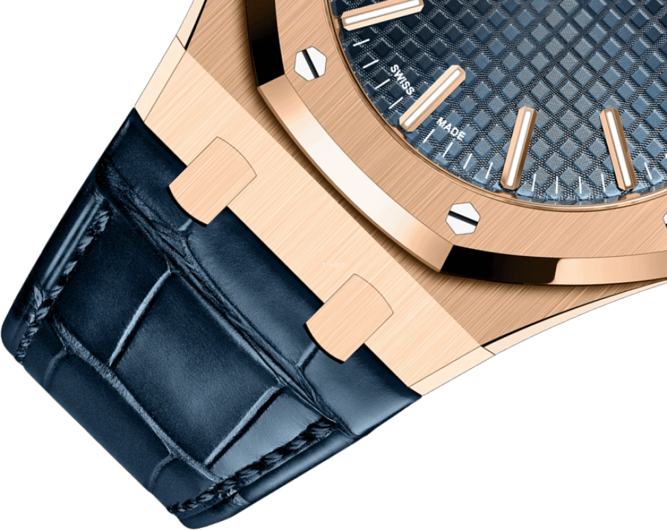 Audemars Piguet,Royal Oak 41mm,41mm,Rose Gold,Blue,Automatic,Day,70hours,15510OR,15510OR.OO.D315CR.01 50th