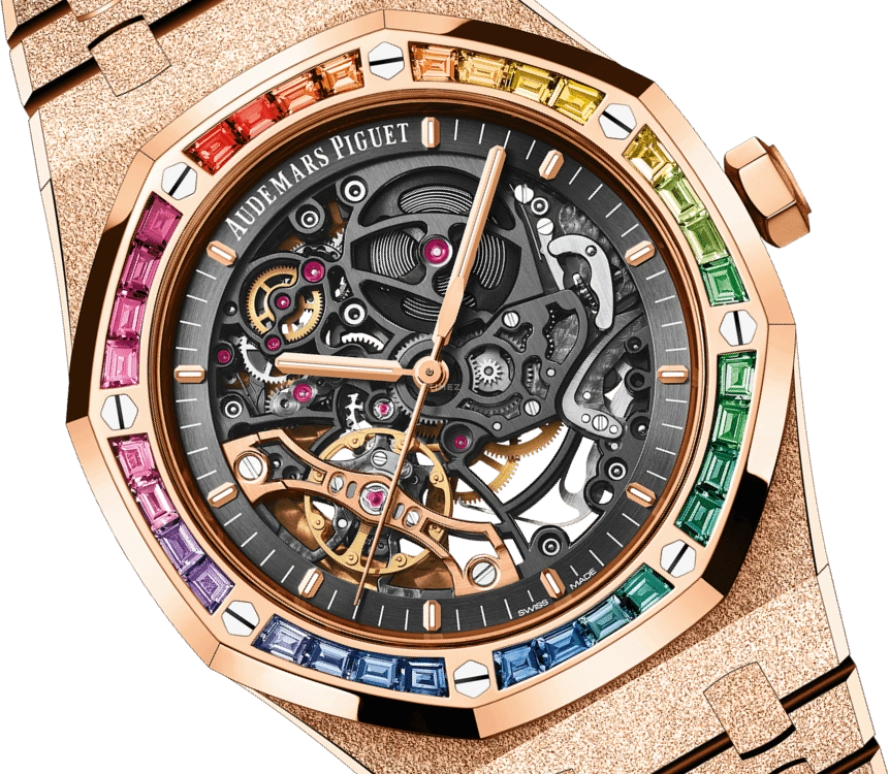 Audemars Piguet,Royal Oak 41mm,41mm,Pink Gold,Skeleton,Automatic,Double Balance,45hours,15412OR,15412OR.YG.1224OR.01