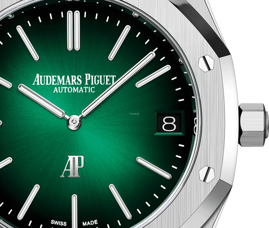 Audemars Piguet,Royal Oak 39mm,39mm,Platinum,Green,Automatic,Day,55hours,Lionel Messi,La Pulga,GOAT,16202PT,16202PT.OO.1240PT.01 50th