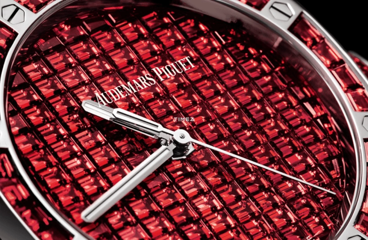 Audemars Piguet,Royal Oak 41mm,41mm,White Gold,Red,Automatic,70hours,In-house Caliber,15514BC,15514BC.RR.1284BC.01 50th