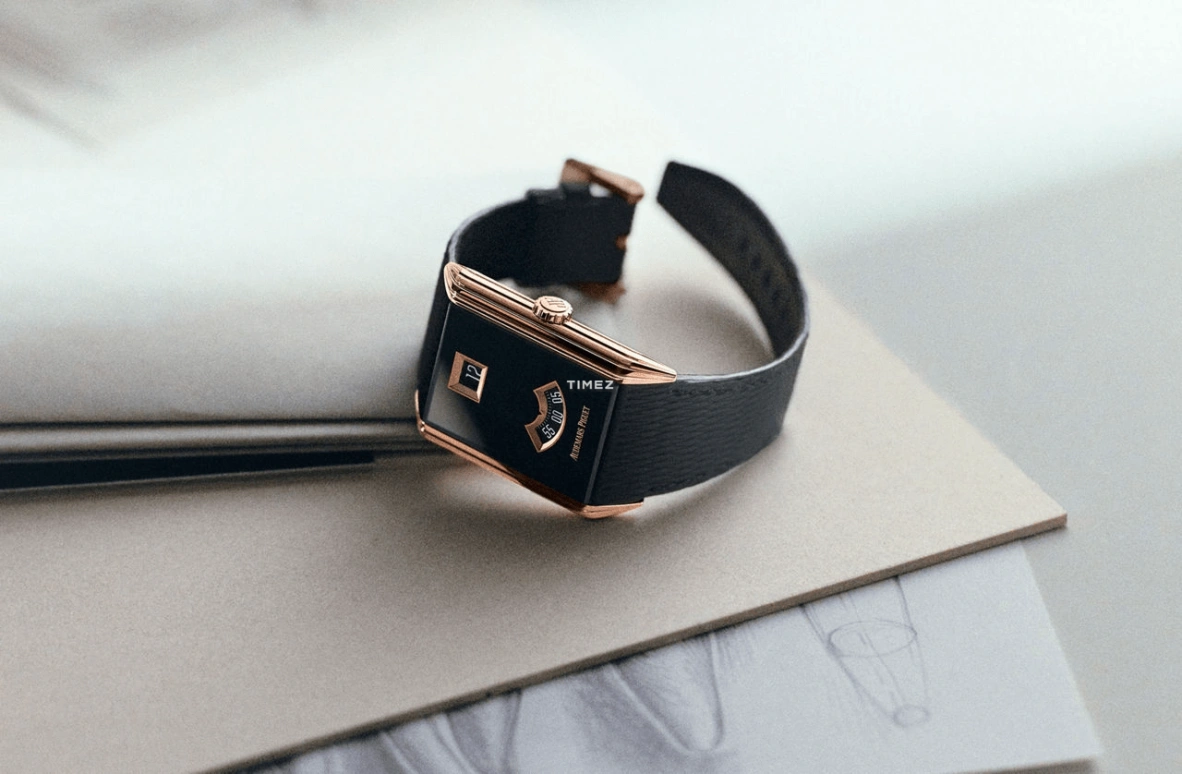 Audemars Piguet,Neo Frame 34mm,34mm,Rose Gold,Sapphire,Black,Automatic,Jumping Hours,52hours,15245OR,15245OR.OO.A206VE.01