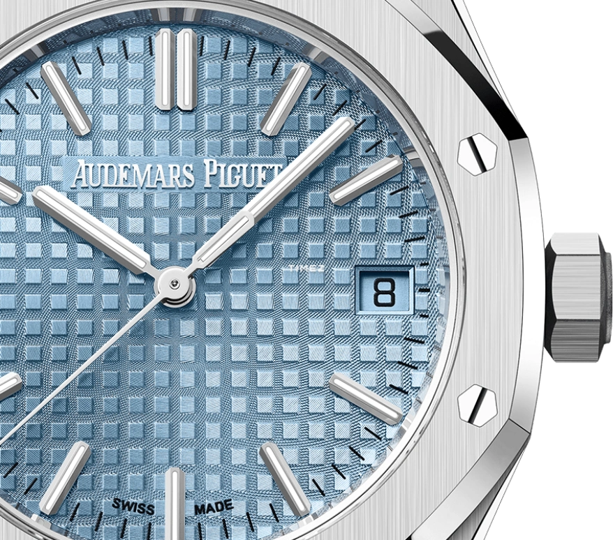 Audemars Piguet,Royal Oak 37mm,37mm,Stainless Steel,Blue,Automatic,Day,60hours,15550ST,15550ST.OO.1356ST.08