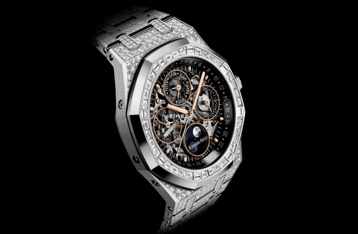 Audemars Piguet,Royal Oak 41mm,41mm,White Gold,Skeleton,Automatic,Moonphase,Perpetual Calendar,Leap Year,Month,40hours,In-house Caliber,Corey Gamble,Travis Scott,Timati,26625BC,26625BC.ZZ.1223BC.02