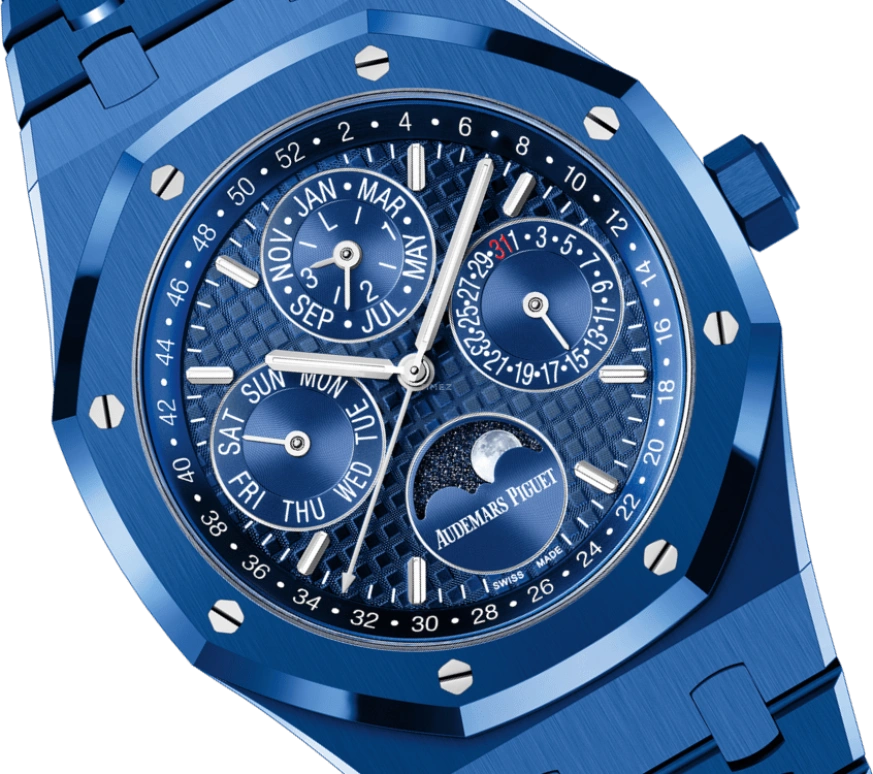 Audemars Piguet,Royal Oak 41mm,41mm,Ceramic,Blue,Automatic,Moonphase,Perpetual Calendar,Leap Year,Month,40hours,In-house Caliber,Virgil van Dijk,stevenzhang91,LeBron James,Steven Zhang,Kyle Lowry,26579CS,26579CS.OO.1225CS.01