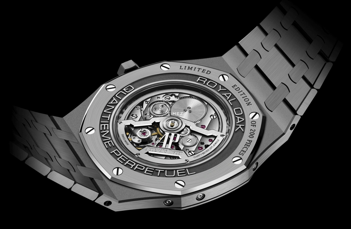 Audemars Piguet,Royal Oak 41mm,41mm,Titanium,Blue,Automatic,Moonphase,Perpetual Calendar,Leap Year,Month,40hours,In-house Caliber,26586TI,26586TI.OO.1240TI.01