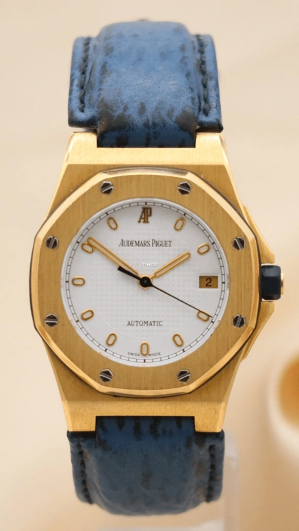 Audemars Piguet,Royal Oak Offshore 32mm,32mm,Yellow Gold,White,Automatic,Day,40hours,77151BA,77151BA.O.0009.02