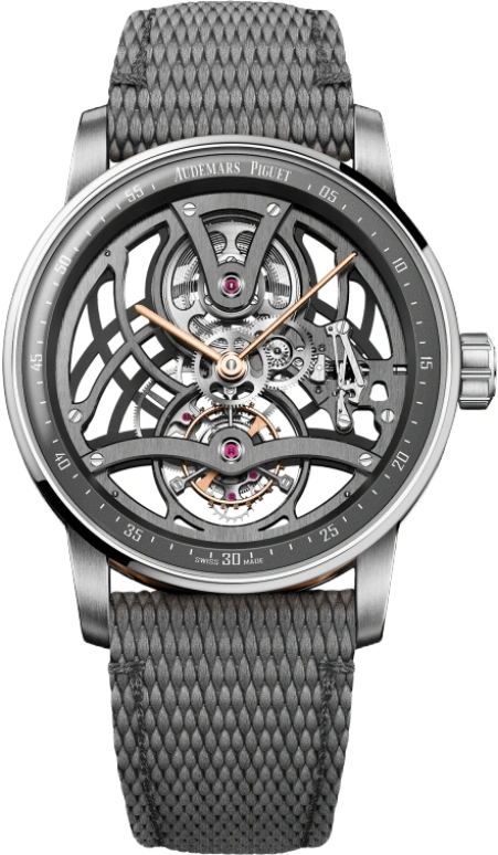 Audemars Piguet,CODE 11.59 41mm,41mm,White Gold,Rose Gold,Grey,Handwound,Tourbillon,80hours,26600CR,26600CR.OO.D009KB.01
