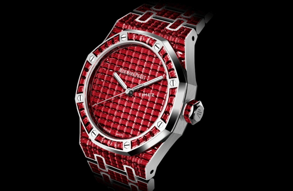 Audemars Piguet,Royal Oak 41mm,41mm,White Gold,Red,Automatic,70hours,In-house Caliber,15514BC,15514BC.RR.1284BC.01 50th