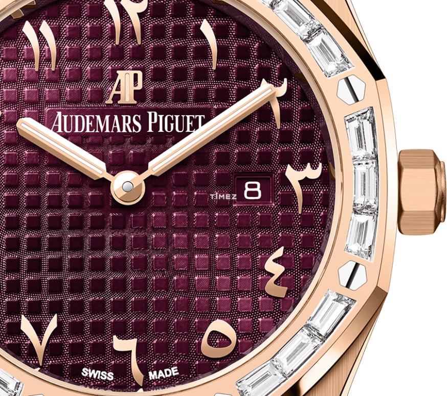 Audemars Piguet,Royal Oak 33mm,33mm,Rose Gold,Purple,Quartz,Day,In-house Caliber,67656OR,67656OR.ZZ.1261OR.01