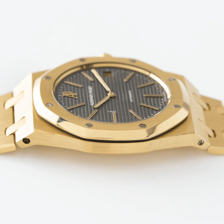 Audemars Piguet,Royal Oak 39mm,39mm,Yellow Gold,Grey,Automatic,Day,Sapphire,Crystal Glass,Justin Bieber,JB,5402BA