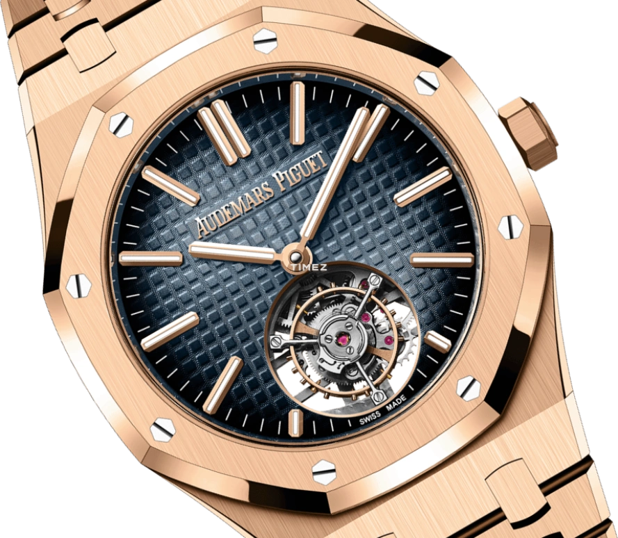 Audemars Piguet,Royal Oak 41mm,41mm,Rose Gold,Blue,Automatic,Tourbillon,65hours,26730OR,26730OR.OO.1320OR.02