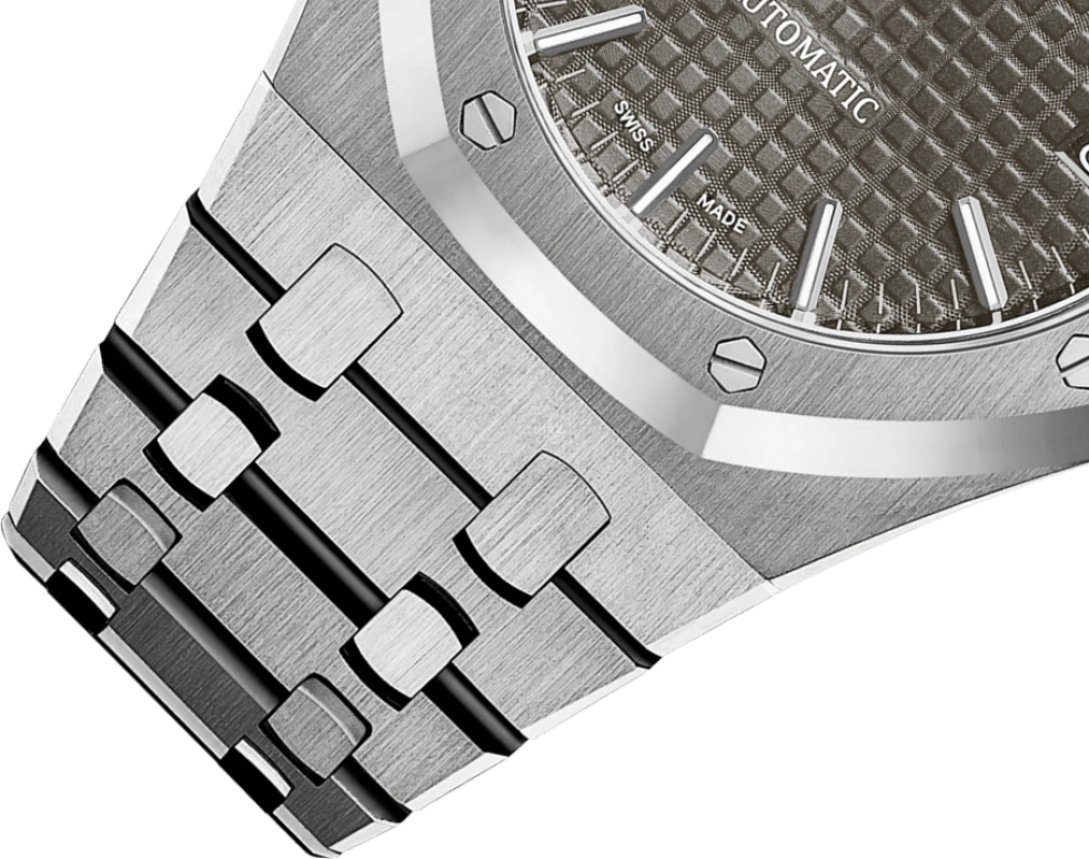 Audemars Piguet,Royal Oak 37mm,37mm,Stainless Steel,Grey,Automatic,Day,60hours,15450ST,15450ST.OO.1256ST.02