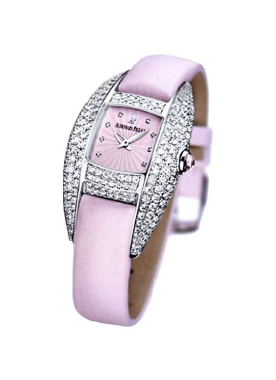 Audemars Piguet,Millenary 26mm,26mm,White Gold,Pink,Quartz,Sapphire,Crystal Glass,Other,67496BC,67496BC.ZZ.A066SU.01