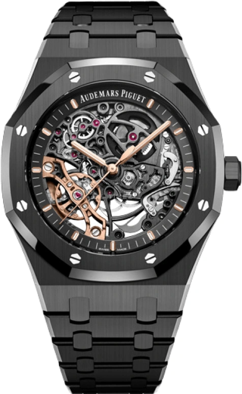 Audemars Piguet,Royal Oak 41mm,41mm,Ceramic,Skeleton,Automatic,Double Balance,45hours,Zlatan Ibrahimović,LeBron James,15416CE,15416CE.OO.1225CE.01