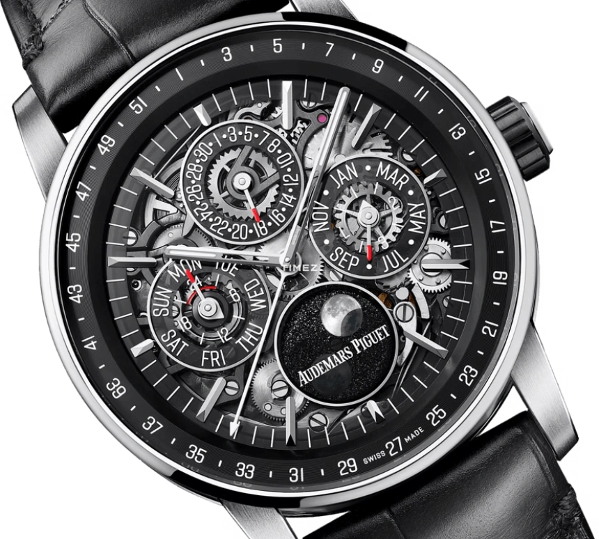 Audemars Piguet,CODE 11.59 41mm,41mm,White Gold,Silver,Automatic,Moonphase,Perpetual Calendar,Leap Year,Month,55hours,In-house Caliber,26443NB,26443NB.OO.D002CR.01