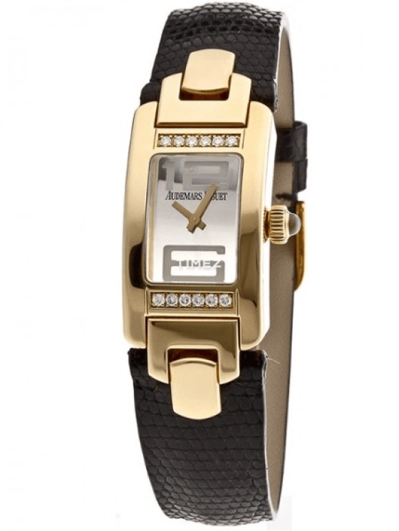 Audemars Piguet,Other 18.20x32.60mm,18.20x32.60mm,Yellow Gold,Beige,White,Quartz,Sapphire,Crystal Glass,Rectangular,67461BA,67461BA.ZZ.A001LZ.02