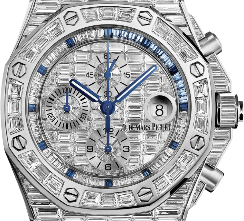 Audemars Piguet,Royal Oak Offshore 42mm,42mm,White Gold,Silver,Automatic,Chronograph,Day,26473BC,26473BC.ZZ.D023CR.01