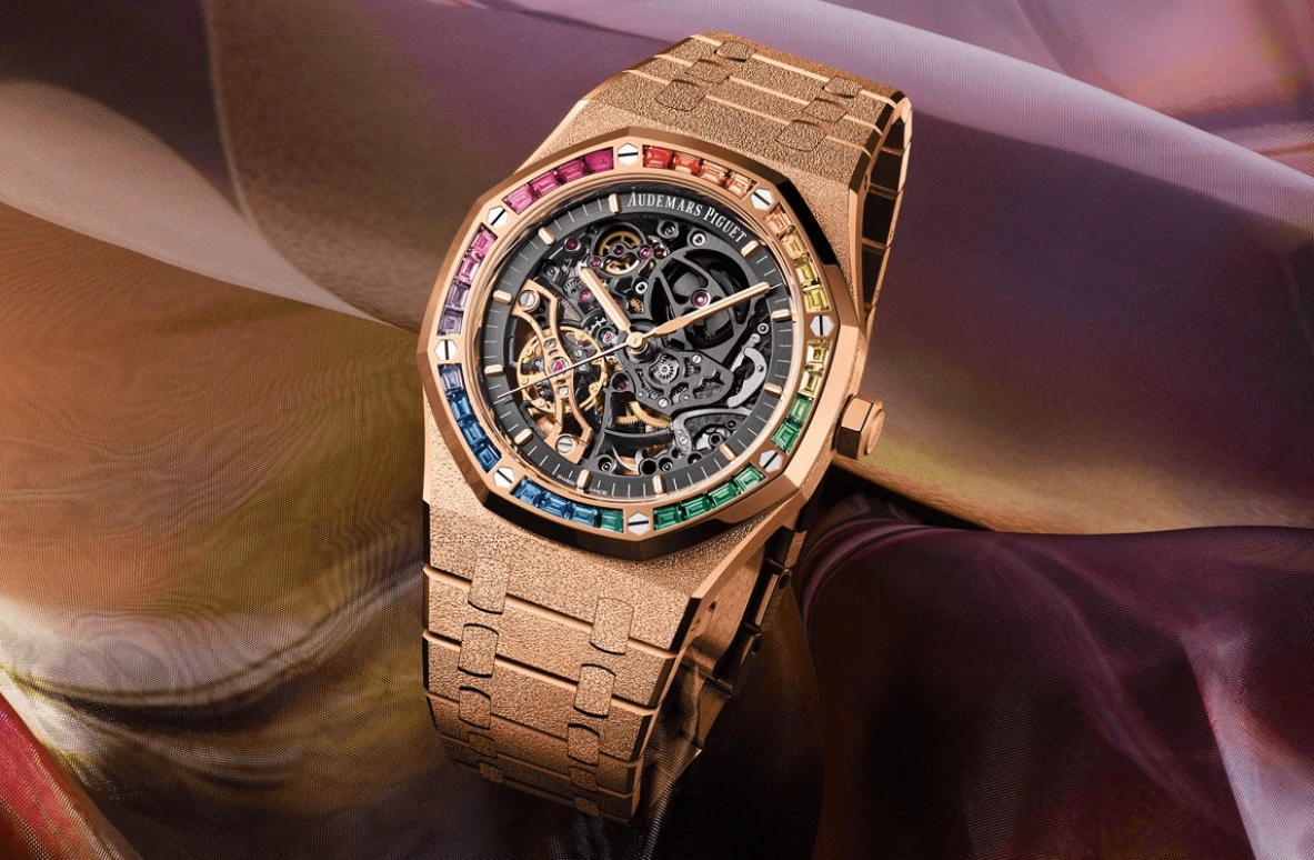 Audemars Piguet,Royal Oak 41mm,41mm,Pink Gold,Skeleton,Automatic,Double Balance,45hours,15412OR,15412OR.YG.1224OR.01